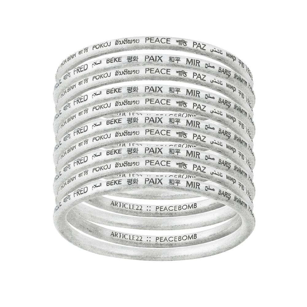 BUNDLE - PEACE ALL AROUND BANGLE x10 BUNDLE (SAVE $100)