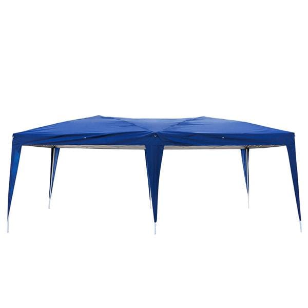 Outdoor Pop up Gazebo 3 x 6m Folding Tent Four Windows Blue