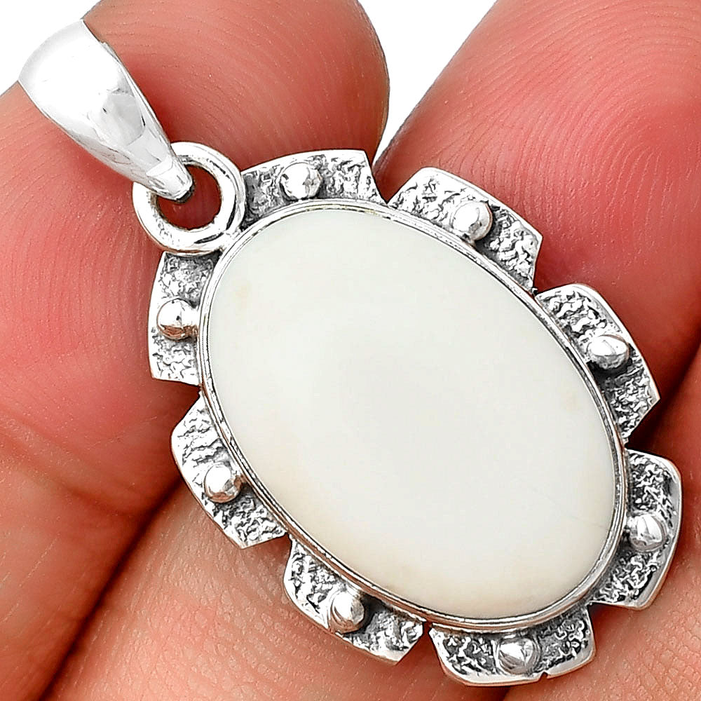 Natural White Opal Pendant P-1485 SDP137678