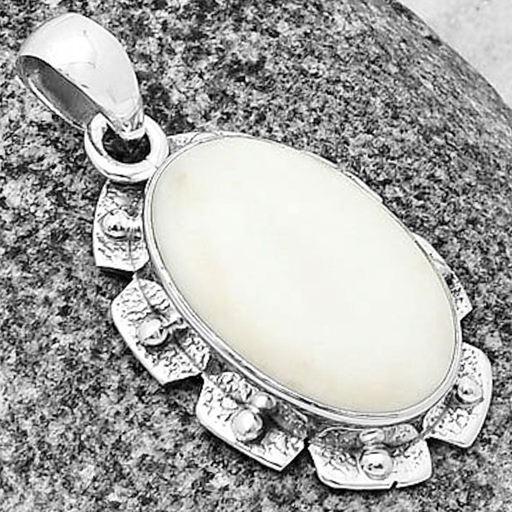 Natural White Opal Pendant P-1485 SDP137678