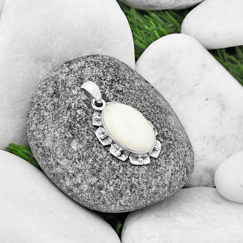 Natural White Opal Pendant P-1485 SDP137678