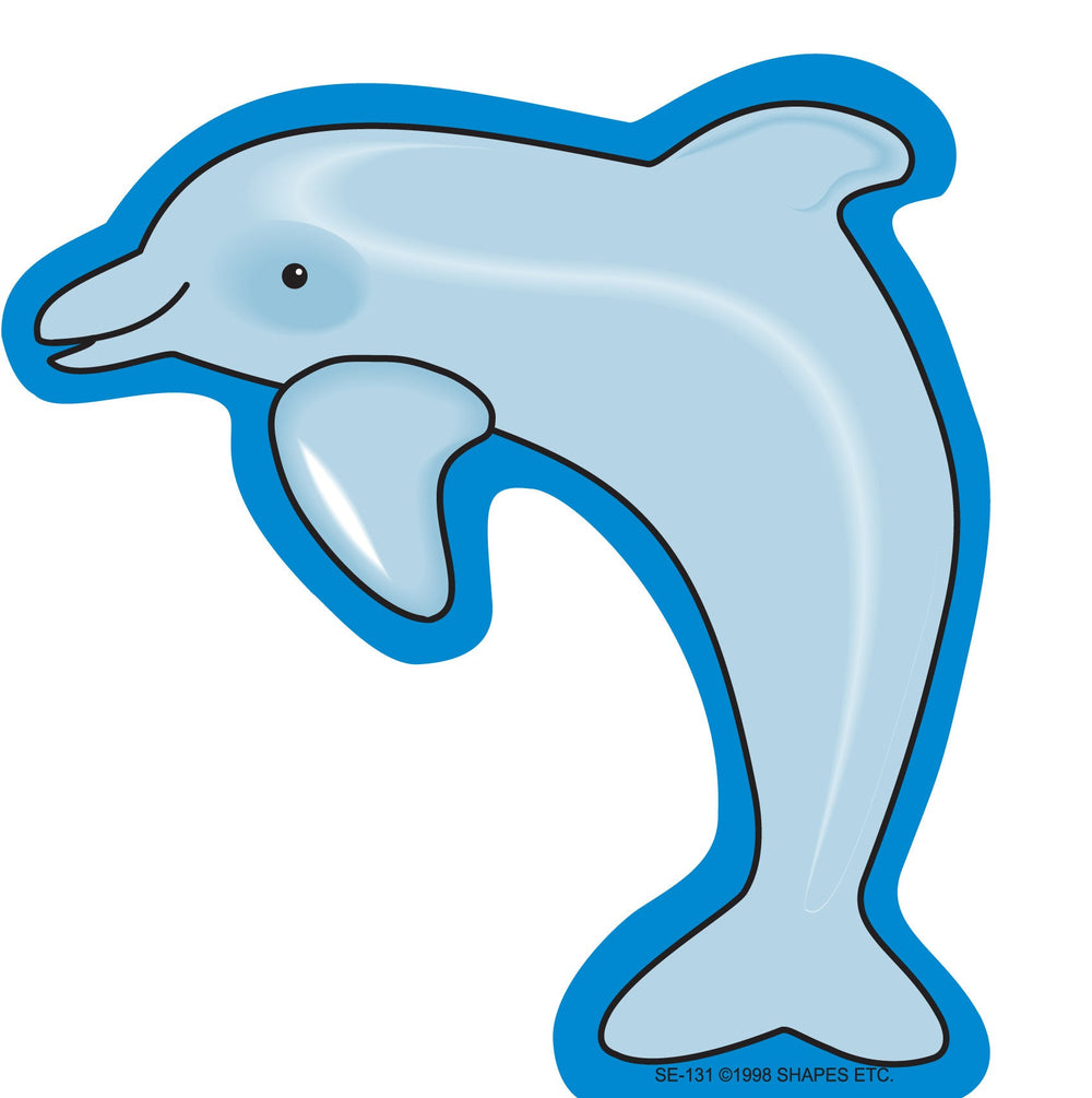 SHAPES ETC. Large Notepad - Dolphin-0