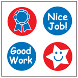 SHAPES ETC. Incentive Stickers - Good Work (Pack of 1728)-0