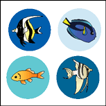 SHAPES ETC. Incentive Stickers - Aquarium (Pack of 1728)