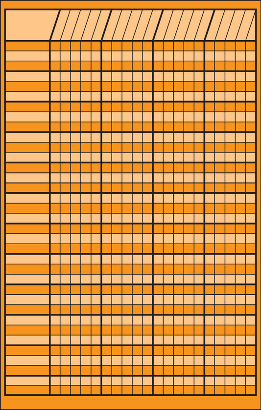 SHAPES ETC. Small Incentive Chart - Orange-0