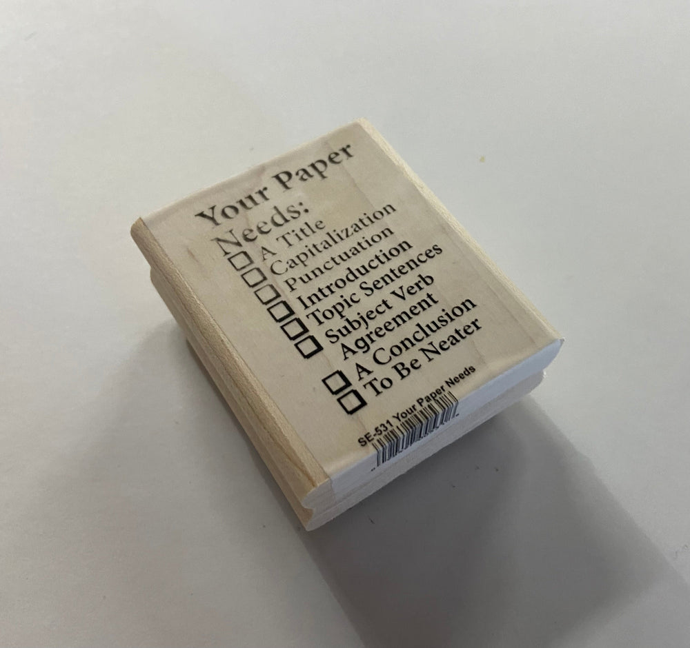 SHAPES ETC.  Teacher's Stamp - Your Paper Needs