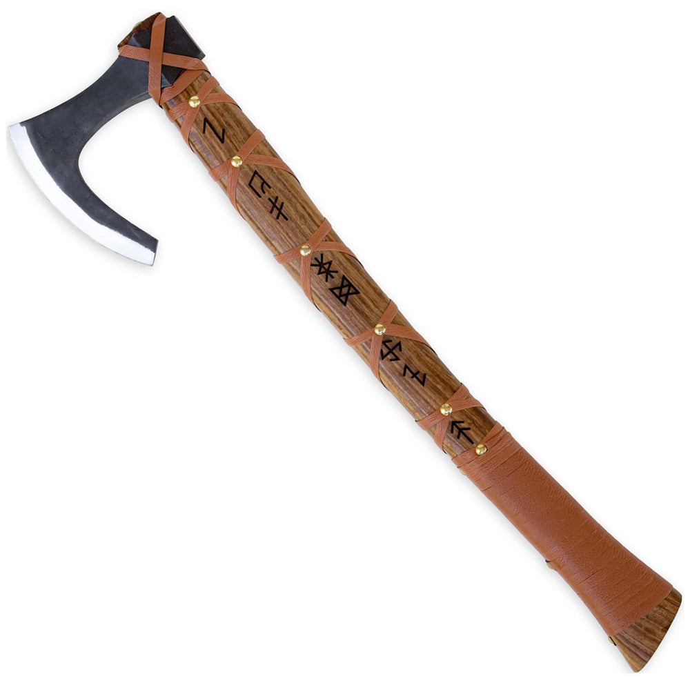 Sunny Blaze Hand Forged Functional Outdoor Viking Bearded Axe Skeggøx