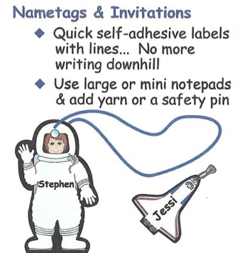 SHAPES ETC. Large Notepad - Astronaut-4
