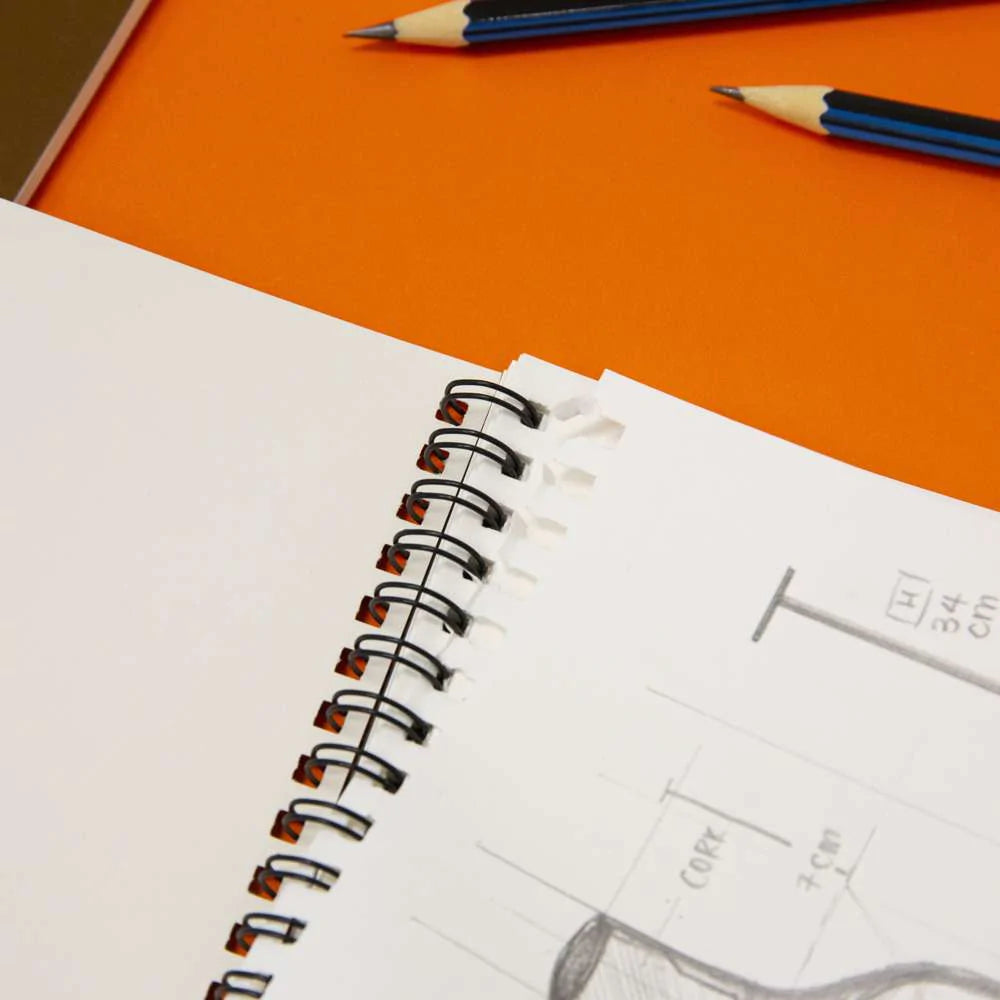 Skitseblok med sideindbundet spiral, 8,5″X11″ (30 stk.) 