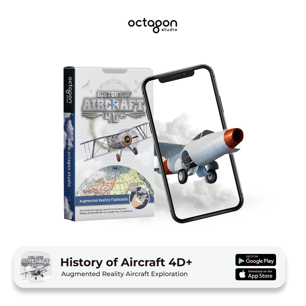 Aircraft 4D+ Augmented Reality Cards