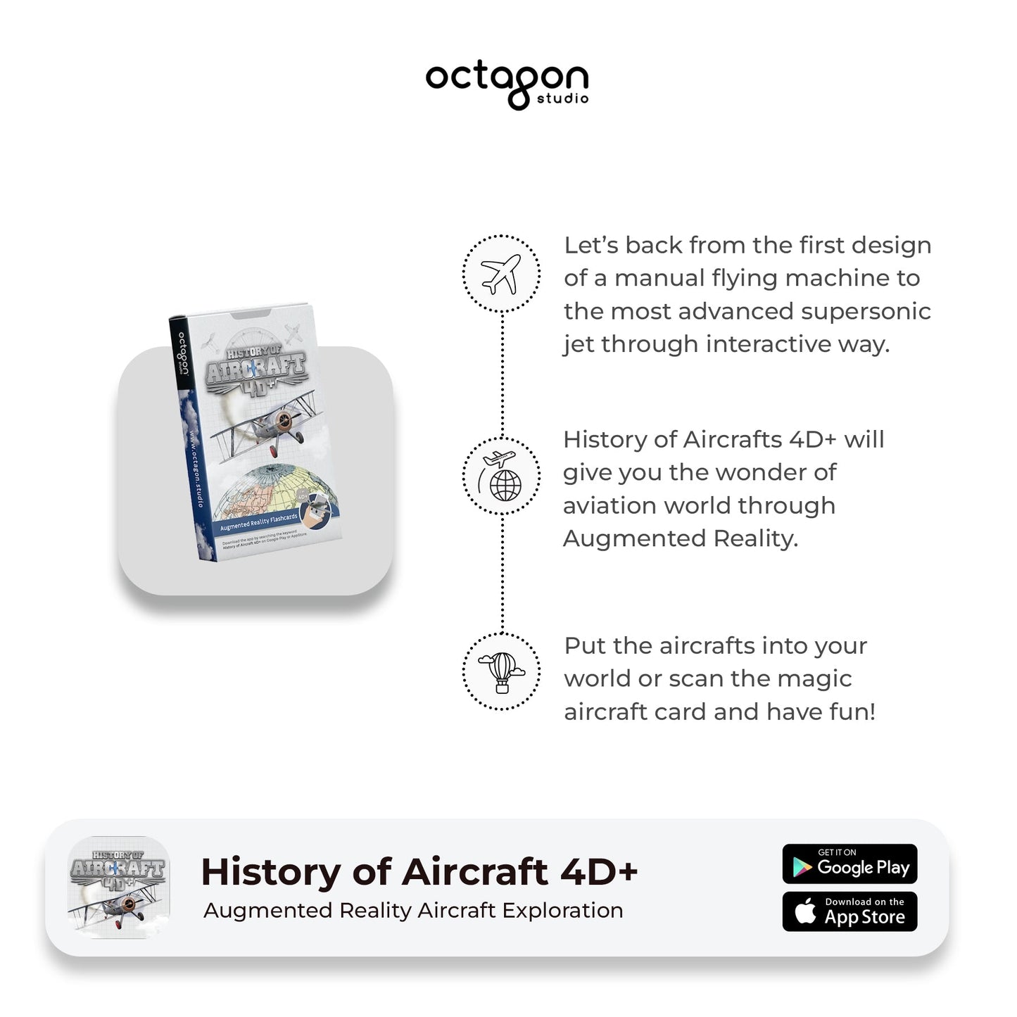 Aircraft 4D+ Augmented Reality Cards