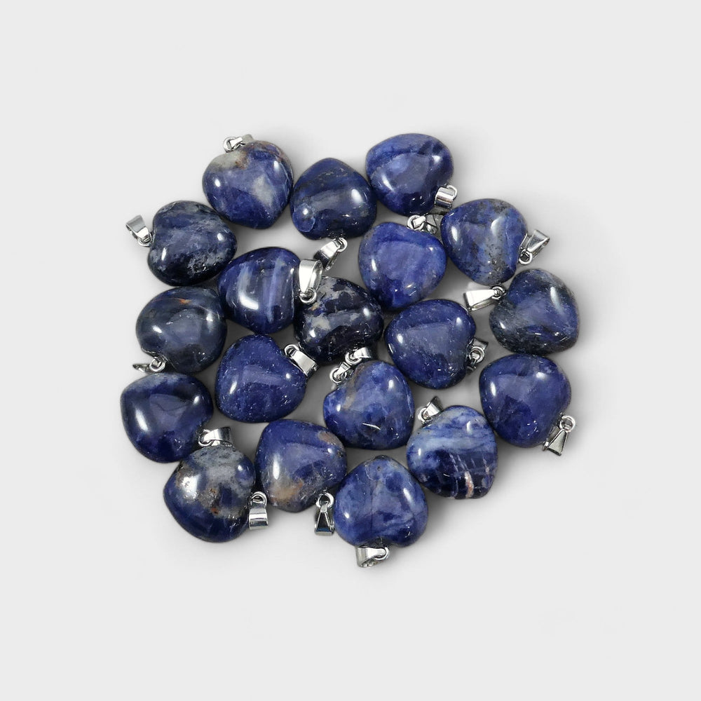 Sodalite 20x20mm Heart Pendant-0
