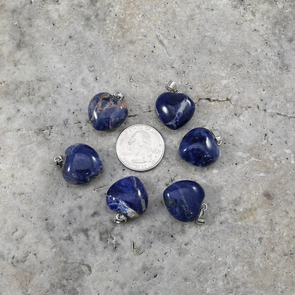 Sodalite 20x20mm Heart Pendant-1