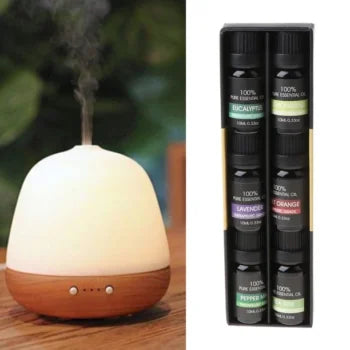 Terapeutisk kvalitet 100% ren æterisk olie sæt med 6