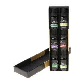 Terapeutisk kvalitet 100% ren æterisk olie sæt med 6