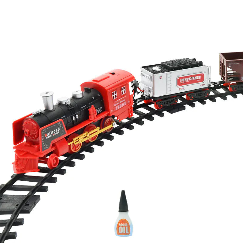 Electric Smoke Remote Control Train Toy Set