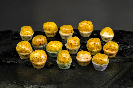 Goat's Milk Cupcake Soap w/ Embedded Sea Sponge-Vanilla Oak