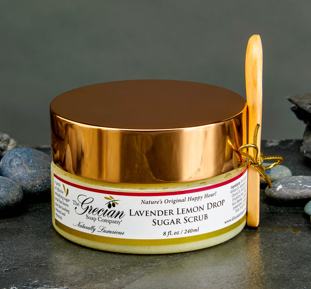 Emulgeret lavendel citron dråbe sukker bodyscrub-lavendel citron