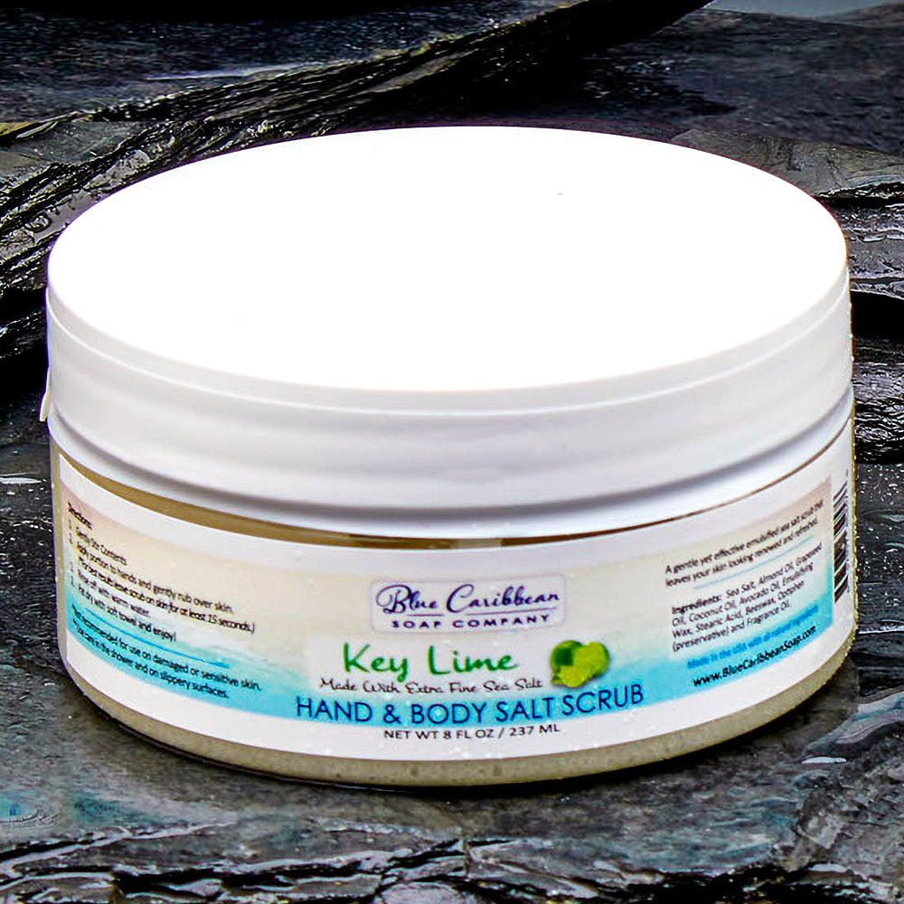Blue Caribbean Scrub, 8 oz-Key Lime