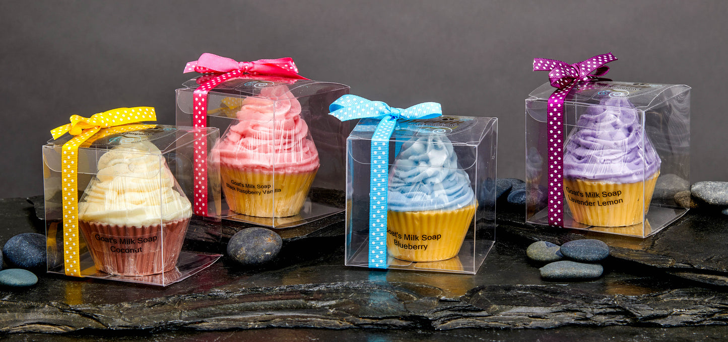 Swirl Top Cupcake Soap-Island Coconut