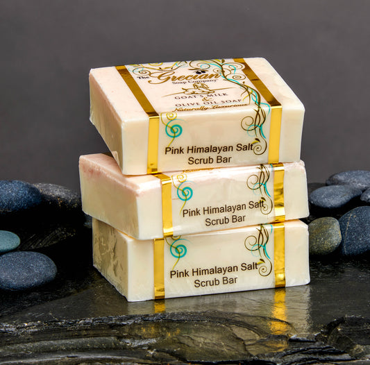 Pink Himalayan Salt Scrub Bar -Island Citrus
