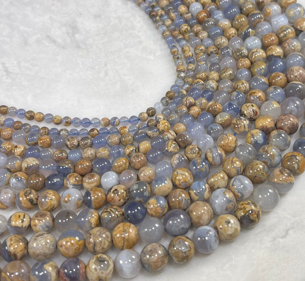 Skin on Blue Chalcedony Round-1