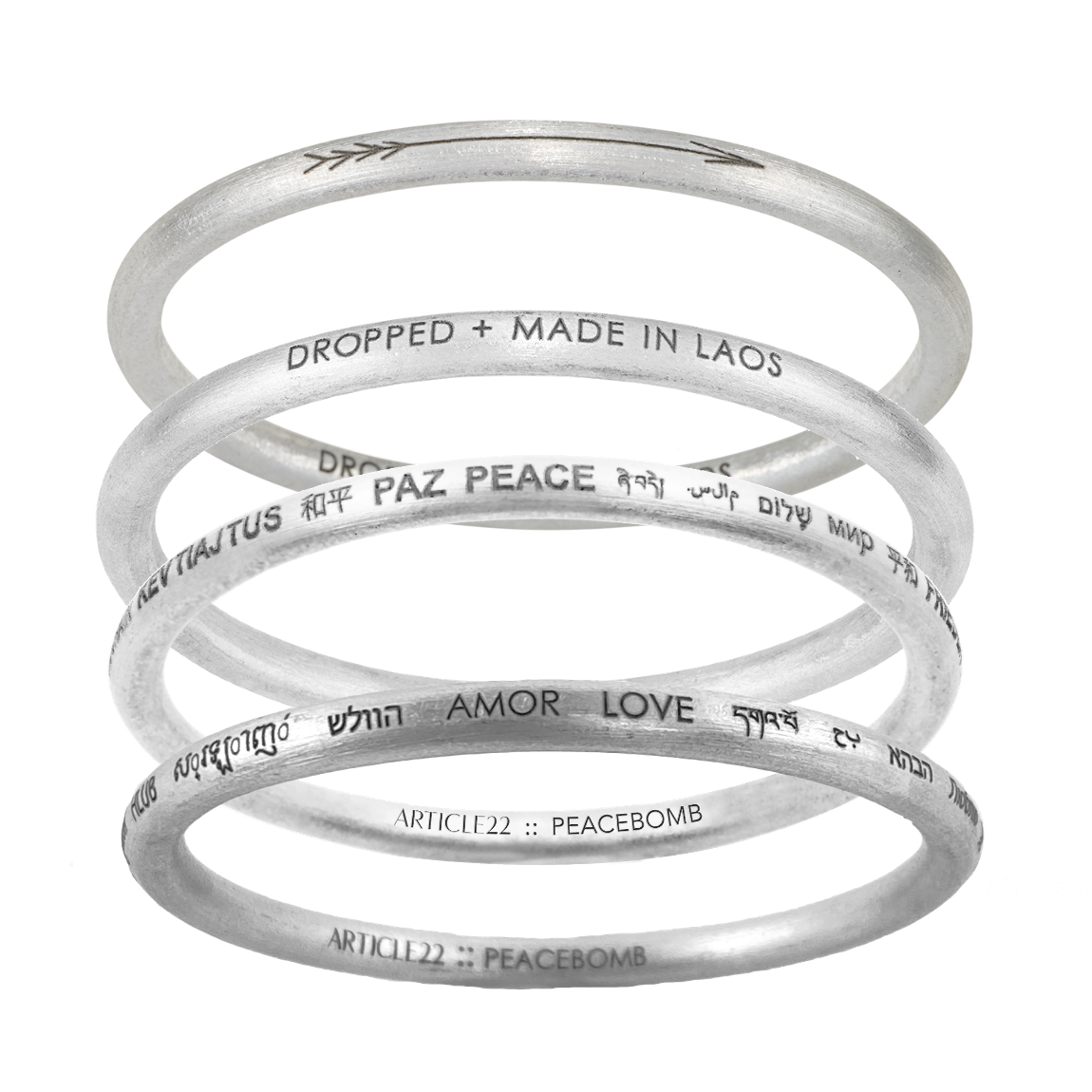 SET - TRANSFORMATION BANGLE STACK (SAVE $40)