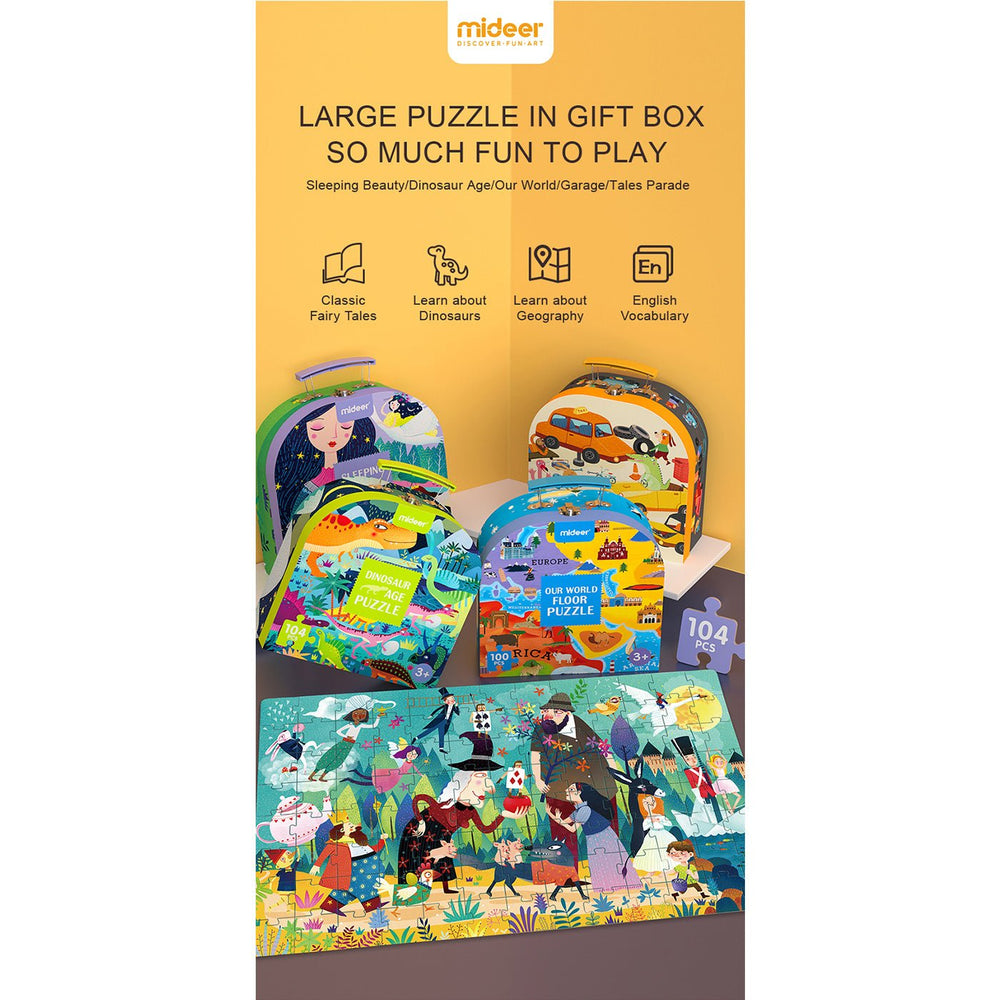 Busy Garage 104pcs Puzzle Gift Box