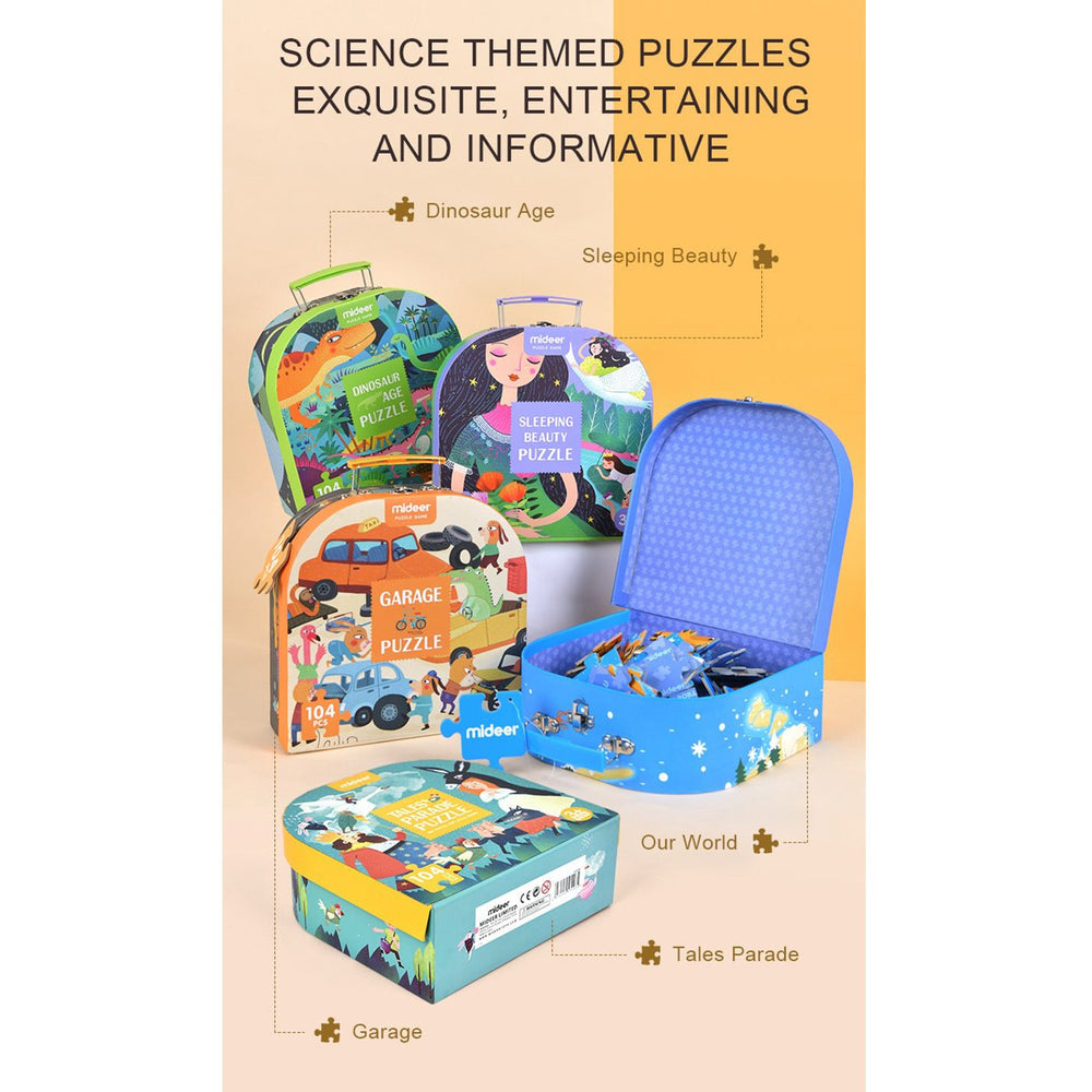 Busy Garage 104pcs Puzzle Gift Box