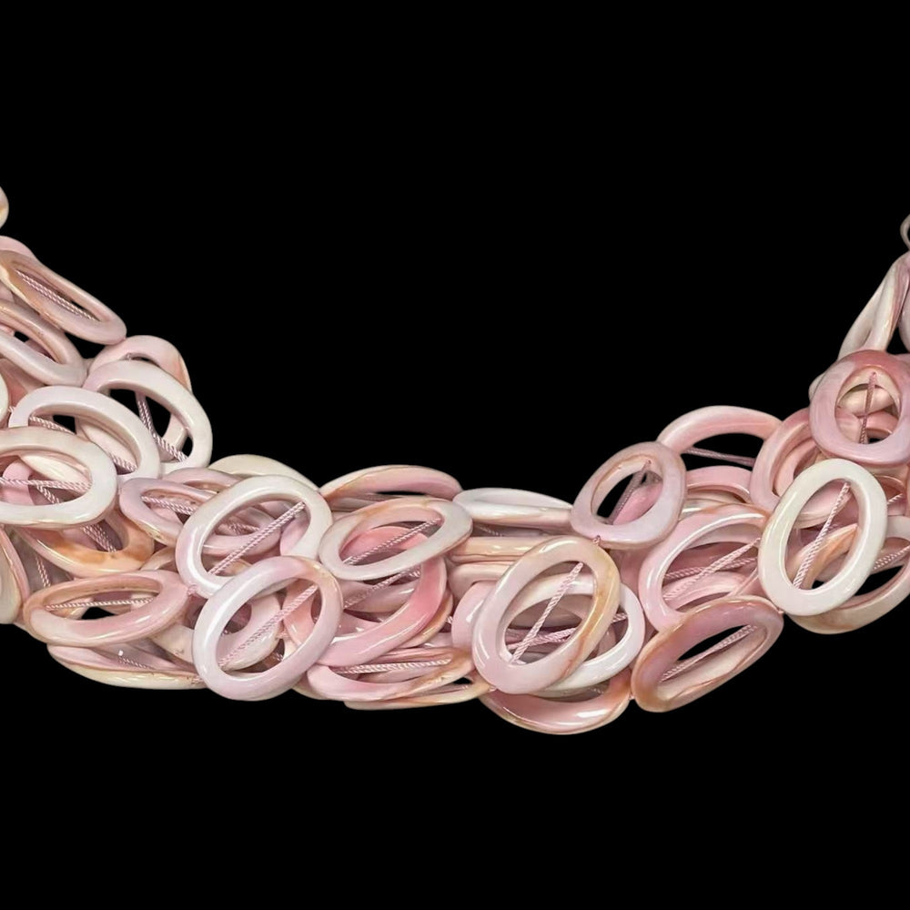 Queen Conch Shell, Oval Rings 20mmx30mm-0