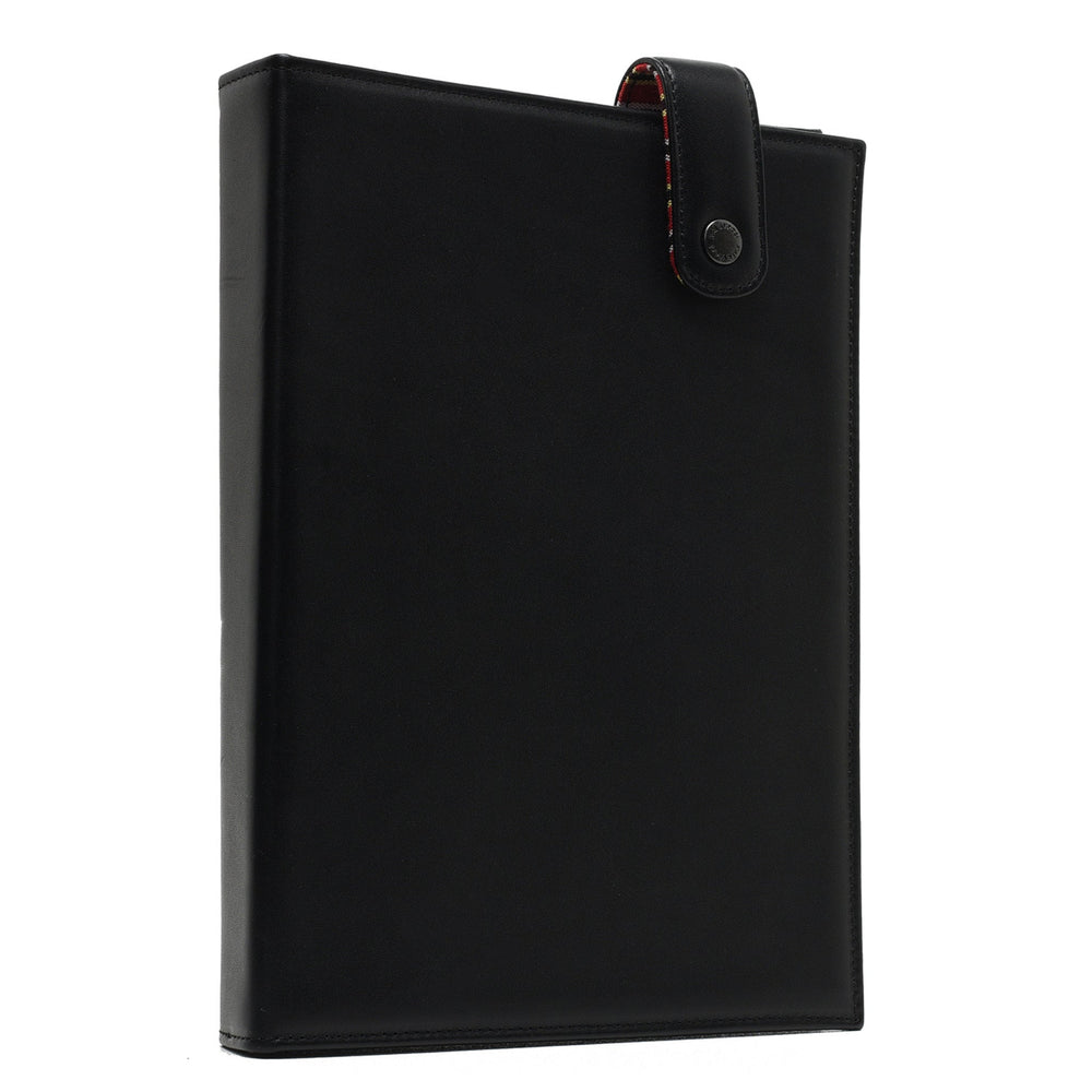 Black Leather Hard Notebook Cover