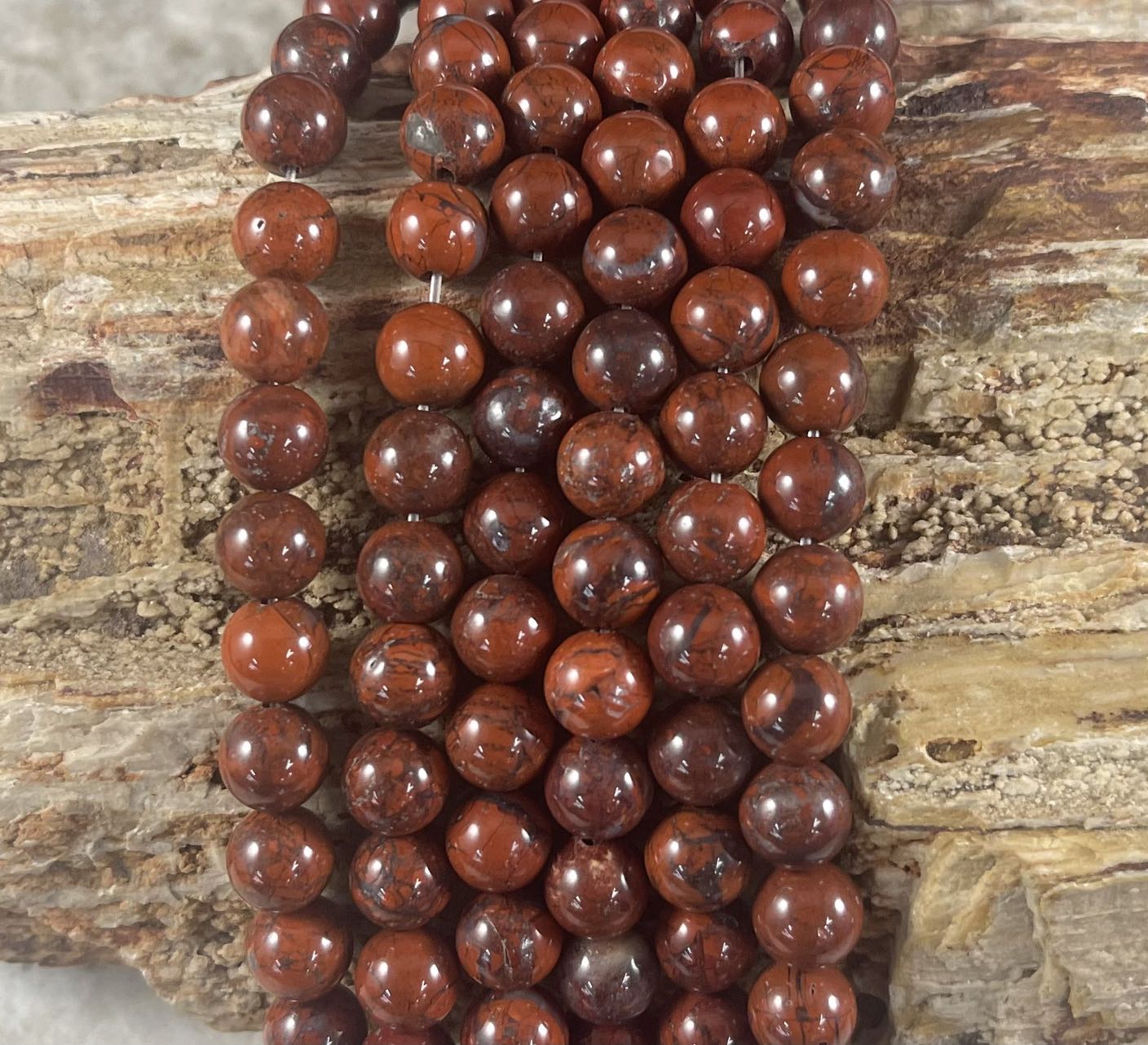 Brecciated Jasper Grade A Round 8mm