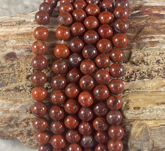 Brecciated Jasper Grade A Round 8mm