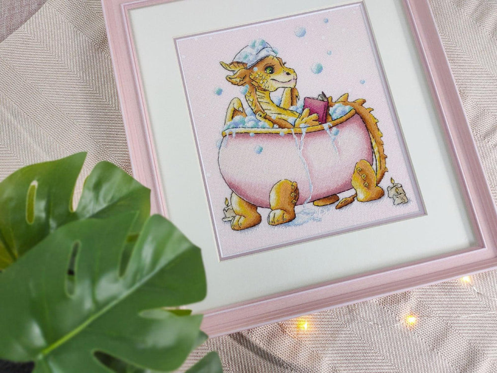 Dragon in the Bathroom - PDF Cross Stitch Pattern