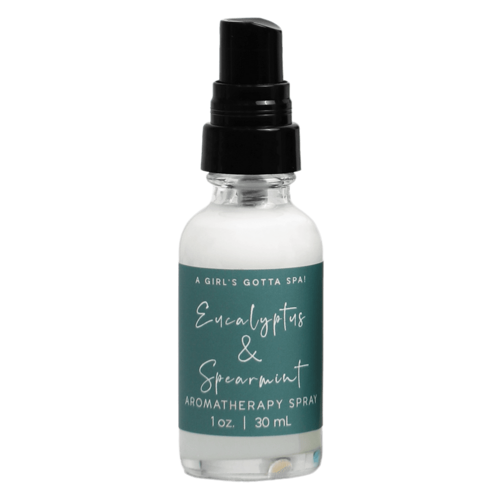 Aromaterapispray med eukalyptus og grøn mynte