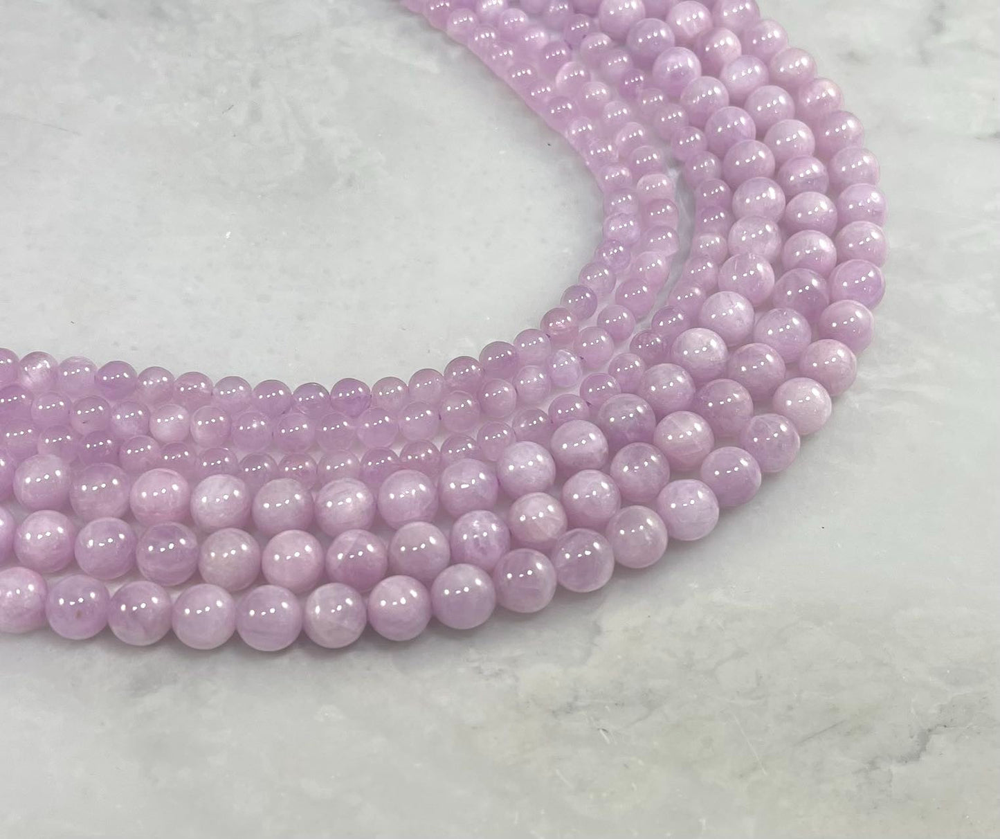 Kunzite AA Round 6mm 8mm-1