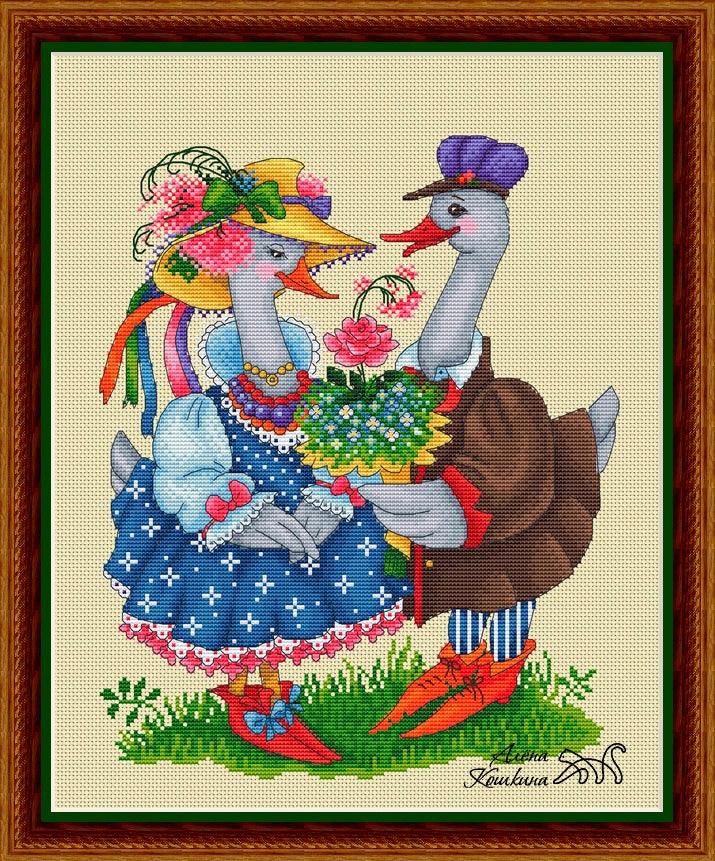 Geese - PDF Cross Stitch Pattern