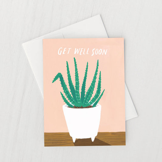 Get Well Soon Aloe Card