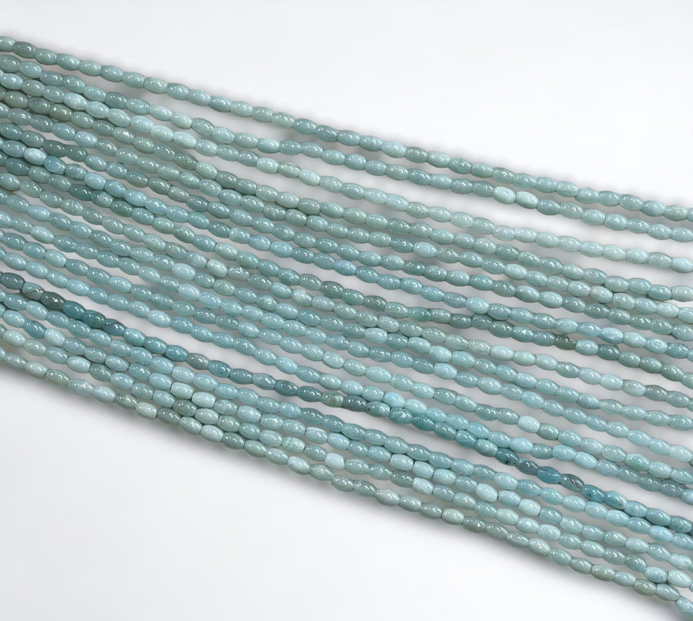 Amazonite Rice/Barrel A Grade 4x6mm-0
