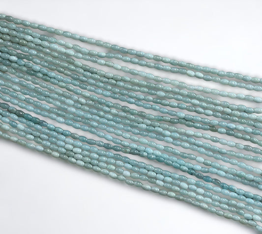 Amazonite Rice/Barrel A Grade 4x6mm-0