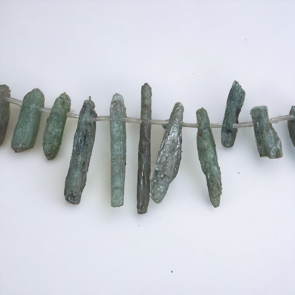 Green Kyanite Top Drilled Rough-0