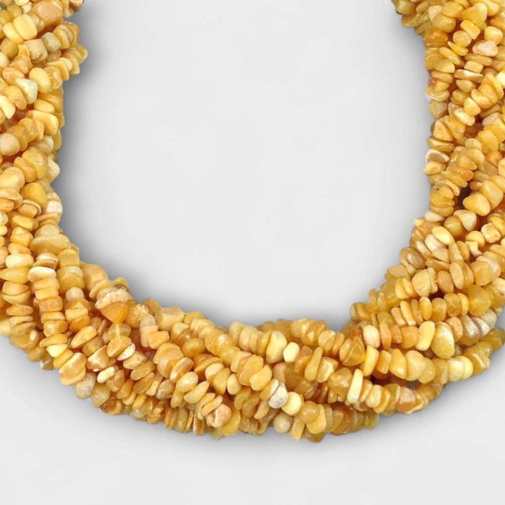 Milky Yellow Amber 3-5mm Chips-0