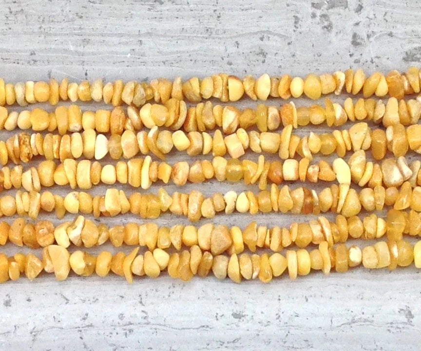Milky Yellow Amber 3-5mm Chips-1