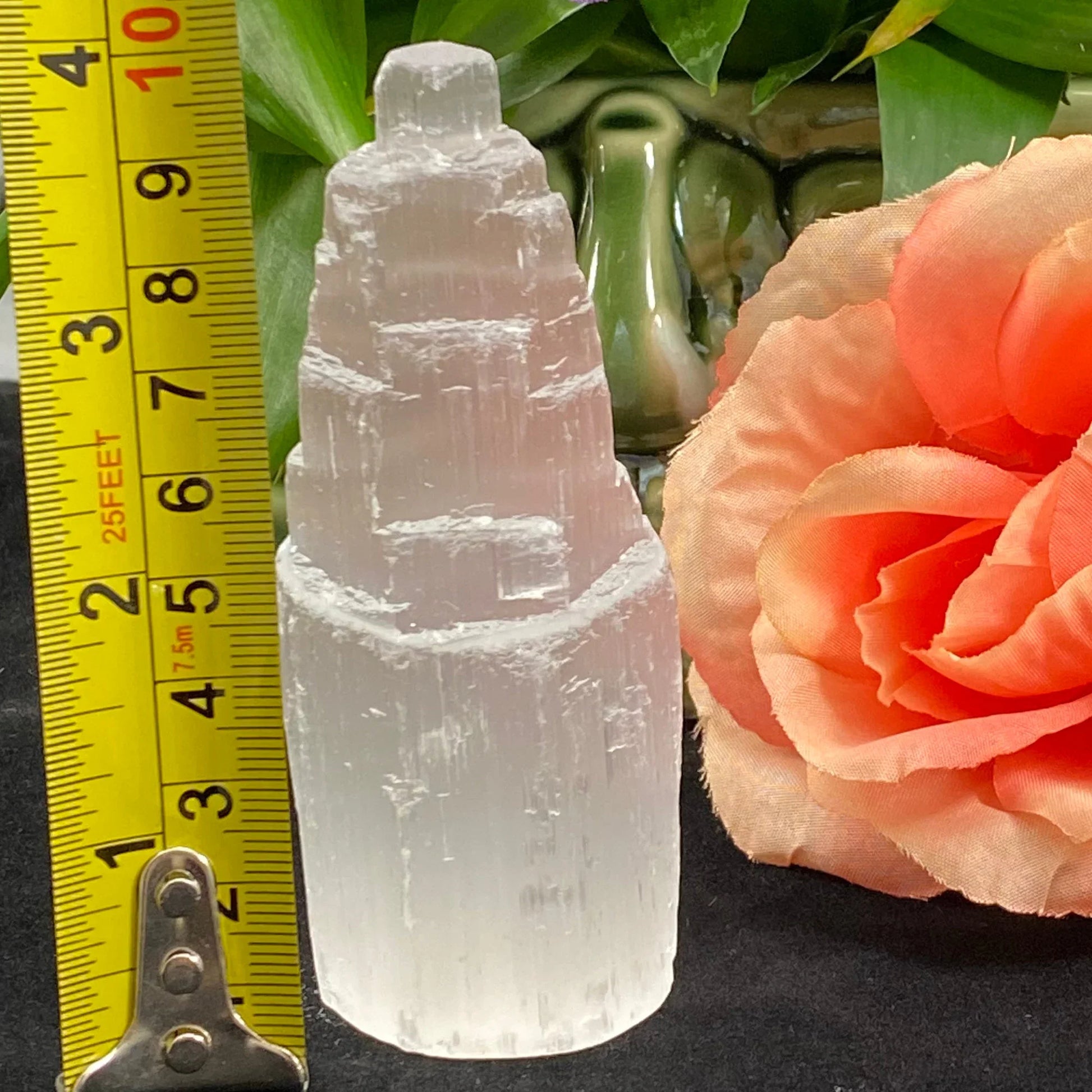 Selenite Iceberg Tower, Skyscraper, Mountain 4in / 10cm Tall (1 pc)-2