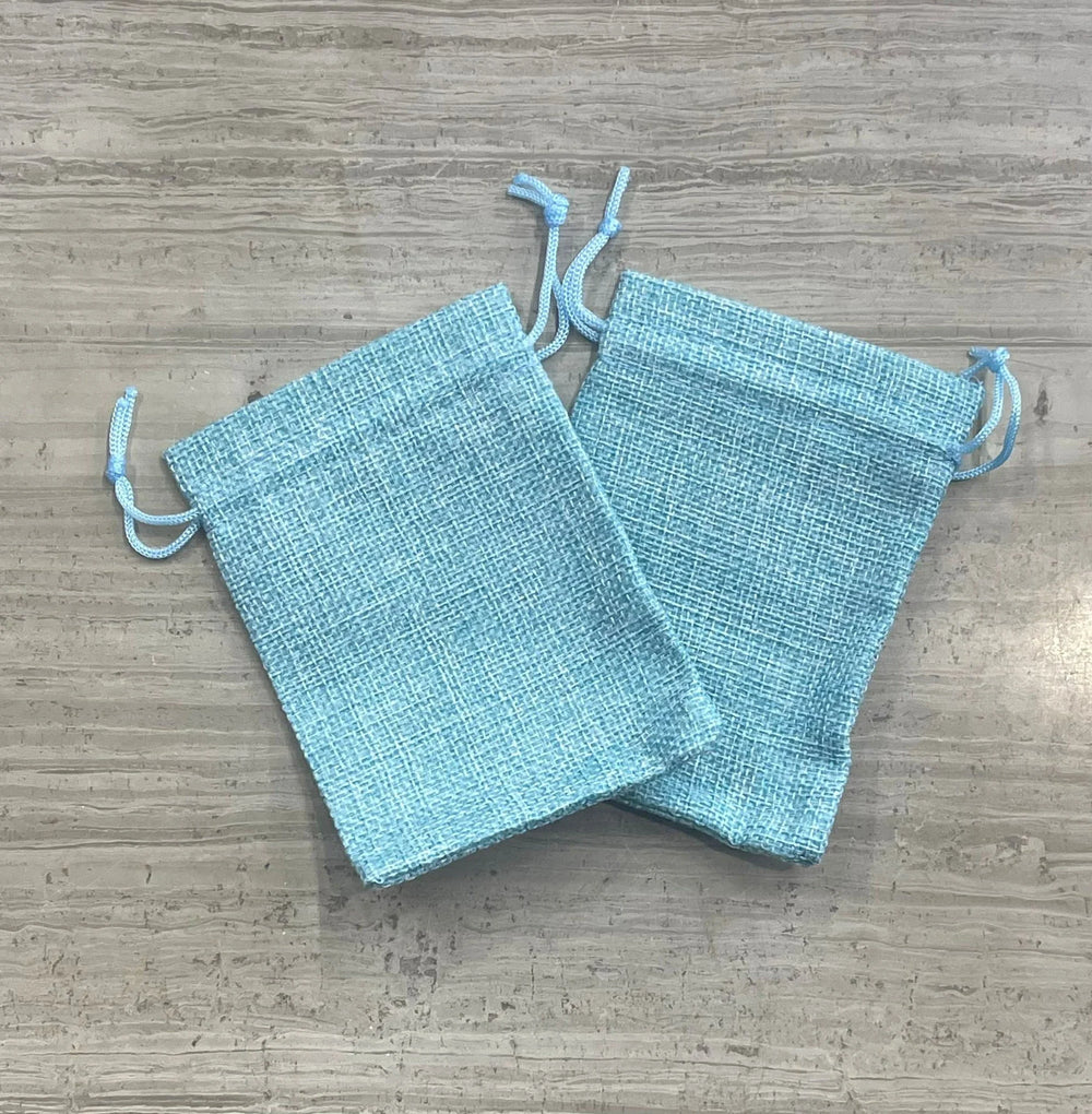 Burlap Gift Bags, Approx. 9x12cm (12pcs), 14 Color Options-5