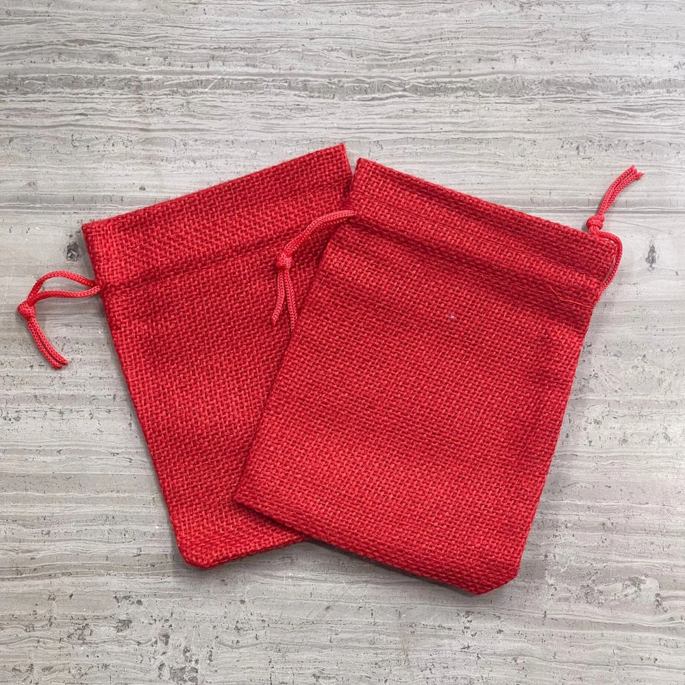 Burlap Gift Bags, Approx. 9x12cm (12pcs), 14 Color Options-3