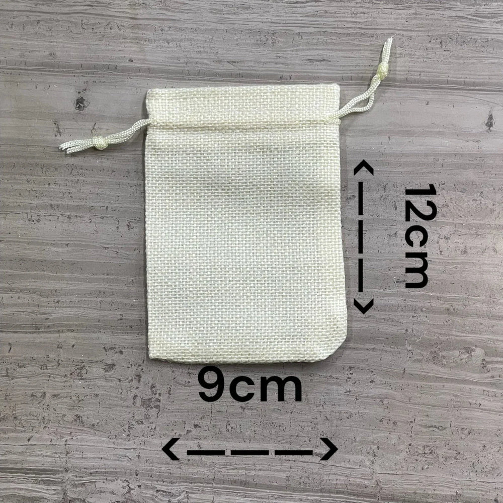 Burlap Gift Bags, Approx. 9x12cm (12pcs), 14 Color Options-1