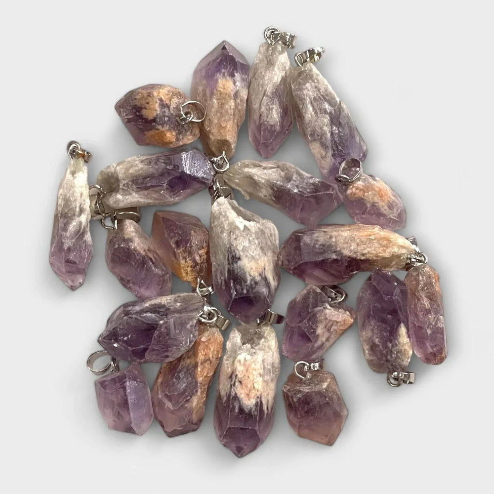 Phantom Amethyst, Rough Point Pendant-0