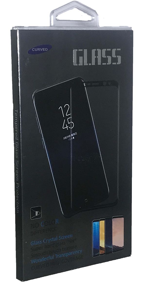 Galaxy S10 Tempered Glass 3D Clear Frame Black