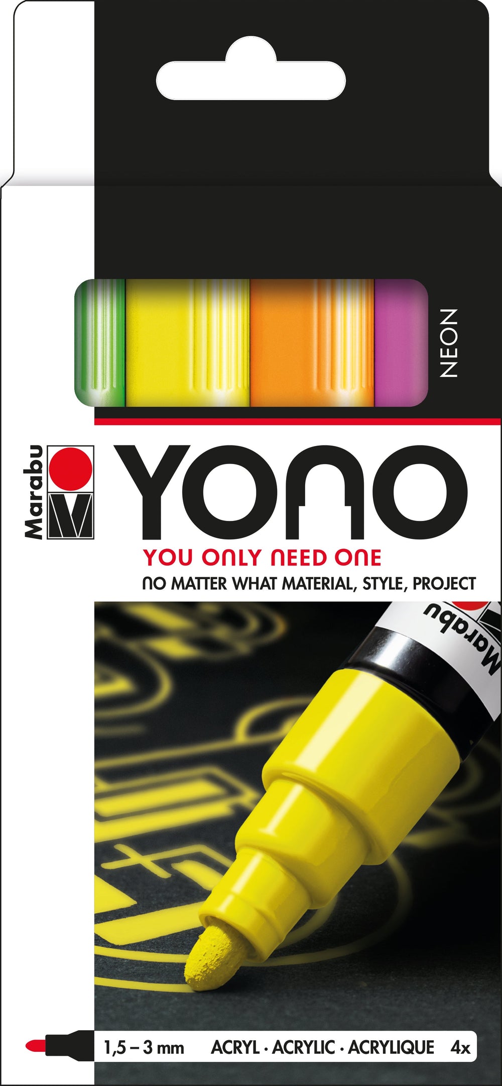 Neon Marabu YONO Markers 4-Pack-2